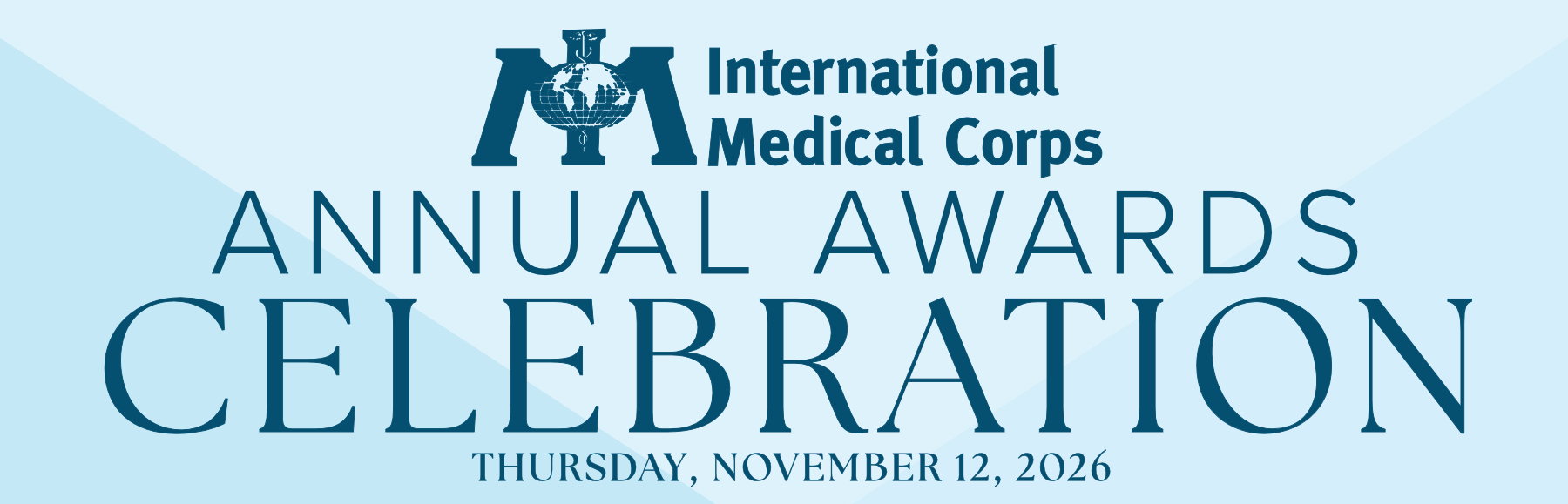 International Medical Corps 2026 Annual Awards Celebration banner